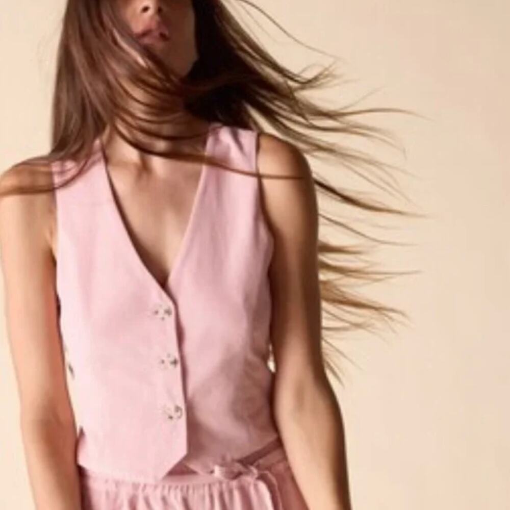 St Roche Corduroy Midi Skirt Set Pink